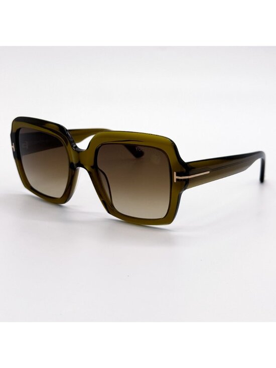 NEW TOM FORD KAYA SUNGLASSES TF1082 51F SQUARE BROWN WOMEN EYEWEAR FT1082/S